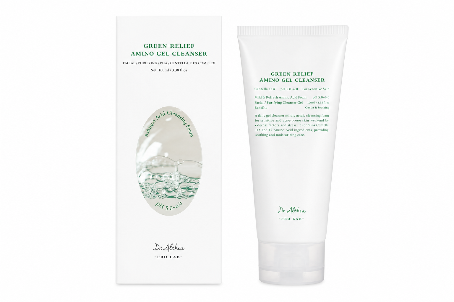 Green Relief Amino Gel Cleanser 100ml